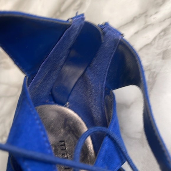 Madden Girl Women's Raceyyy Ghillie Dress Heels Blue Size 7 M - Picture 4 of 12